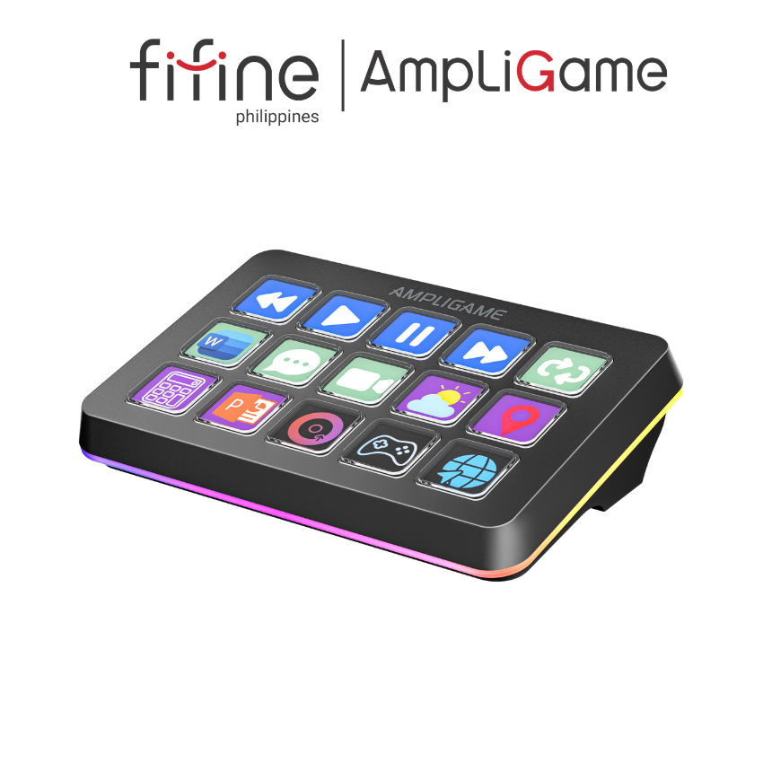 FIFINE AmpliGame D6 Stream Controller Deck with RGB