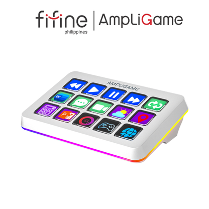 FIFINE AmpliGame D6 Stream Controller Deck with RGB