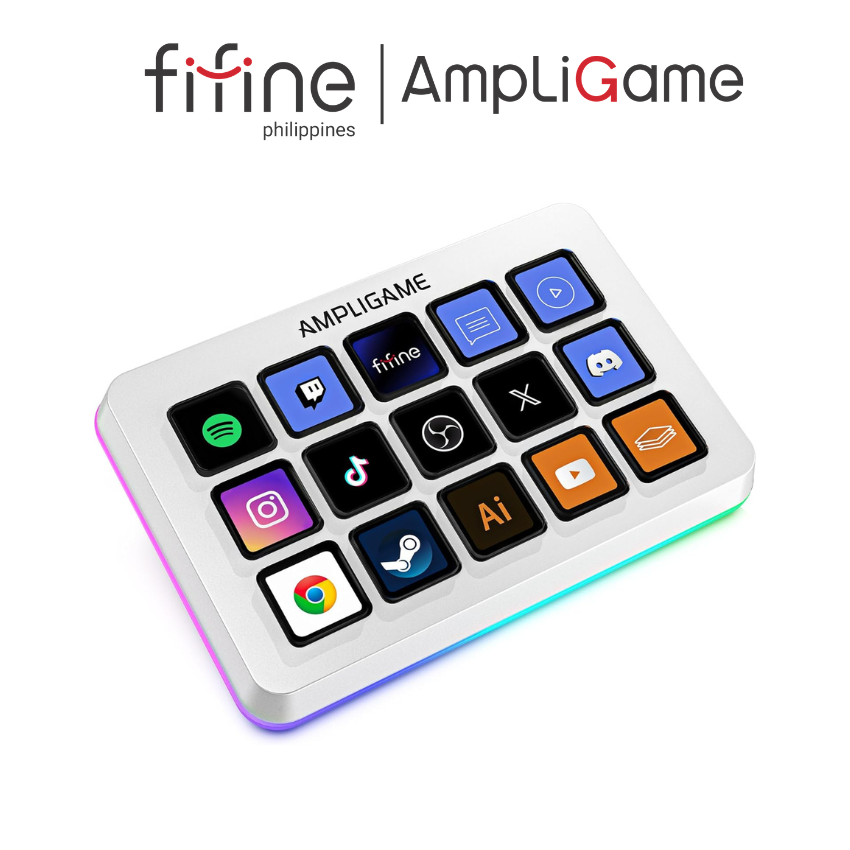 FIFINE AmpliGame D6 Stream Controller Deck with RGB