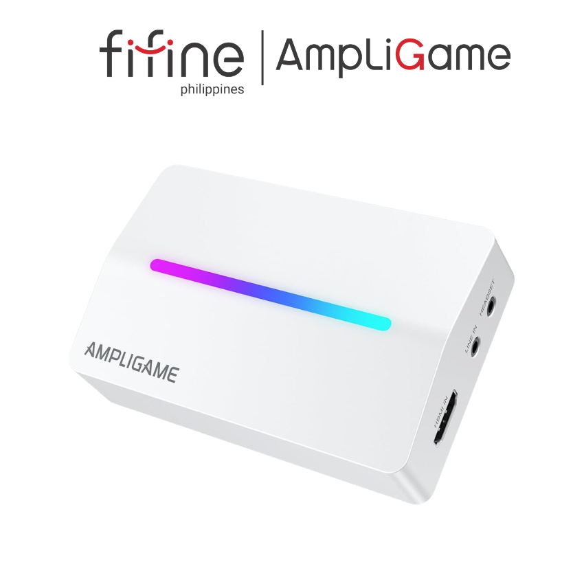FIFINE AmpliGame V3 4K/2K/1080P HD Capture Card with RGB