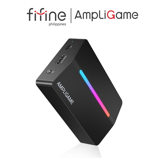 FIFINE AmpliGame V3 4K/2K/1080P HD Capture Card with RGB